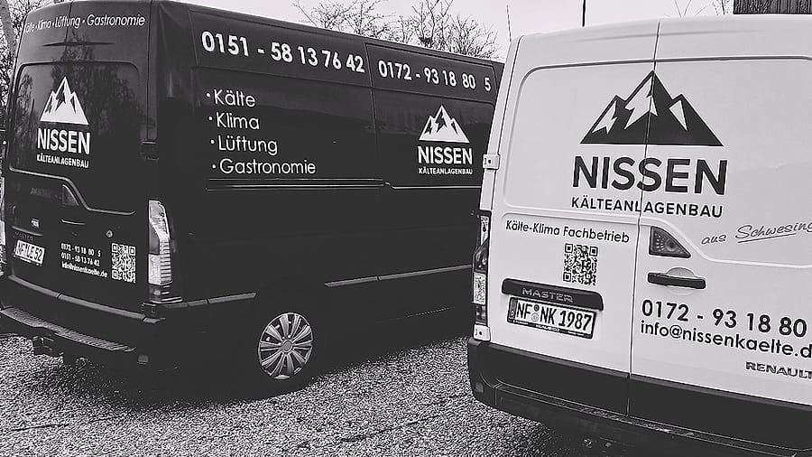Servicefahrzeuge von Nissen Kälteanlagenbau